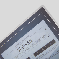 Getraenkekarte, farbig bedruckt, details