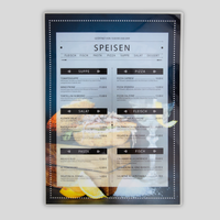 Getraenkekarte, farbig bedruckt, Motiv