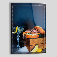 Getraenkekarte, farbig bedruckt, Motiv