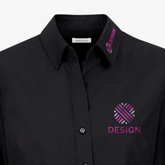 Langarmbluse, Fil-a-Fil Slim Fit - Seidensticker