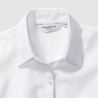 Langarmbluse, Herringbone Tailored Fit - Russell, Muster