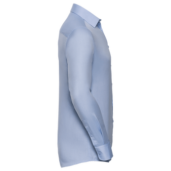 Langarmhemd, Herringbone Tailored Fit - Russell, Muster