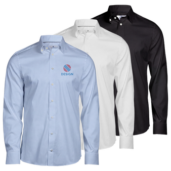 Langarmhemd, Tailored Fit - TEE JAYS, Farbauswahl