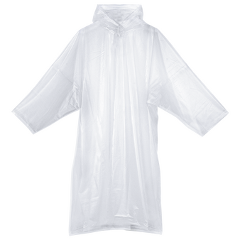 Langlebiger Regenponcho aus TPU, Vorderseite