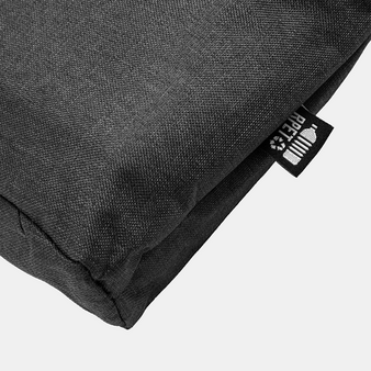 Laptophülle aus RPET, Detail RPET-Label