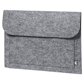 Laptopmappe aus RPET-Filz, ohne Werbeanbringung