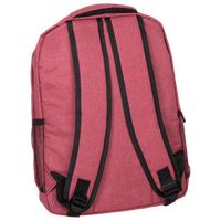 Laptop-Rucksack aus Polyester mit seitlichen Netztaschen, Rückseite