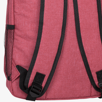 Laptop-Rucksack aus Polyester mit seitlichen Netztaschen, Detail Schultergurte