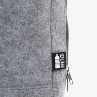 Laptop-Rucksack aus recyceltem Filz, Detail RPET Logo
