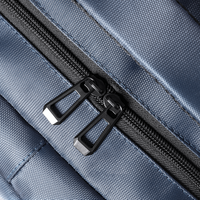 Laptop-Rucksack aus recyceltem Nylon, Detail Reißverschluss