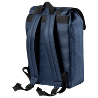 Laptop-Rucksack aus RPET mit Druckknopfverschluss, Rückseite