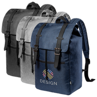 Laptop-Rucksack aus RPET mit Druckknopfverschluss, Farbgruppe