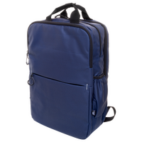 Laptop-Rucksack aus wasserdichtem RPET, Farbe Blau