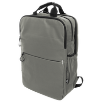 Laptop-Rucksack aus wasserdichtem RPET, Farbe Grau