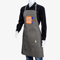 Schuerze, farbig bedruckt, Motiv