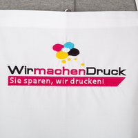 Latzschürzenn, weiß, farbig bestickt