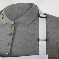 Latzschürzenn, weiß, Haltegurt