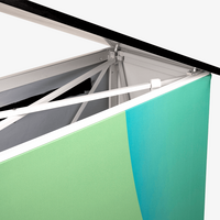 Messetheke, farbig bedruckt, Motiv, offen, details