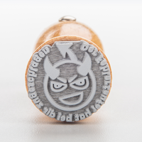 Stempel, liegend mit Motiv, Holz