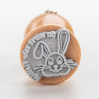 Stempel, liegend mit Motiv, Holz