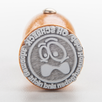 Stempel, liegend mit Motiv, Holz