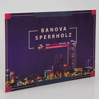 Platte, farbig bedruckt, rechteckig