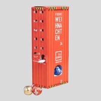 Lindt Lindor Adventskalender Turm mit Hohlfigur, 4/0 farbig bedruckt, Seitenansicht