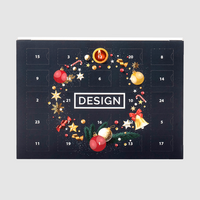 Lindt Lindor Wand-Adventskalender, 4/0 farbig bedruckt