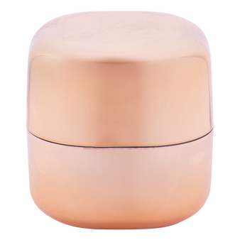 Lippenbalsam W&uuml;rfelform Rose im Metallic-Look, ohne Druck
