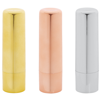 Lippenpflegestifte im Metallic-Look, unbedruckt