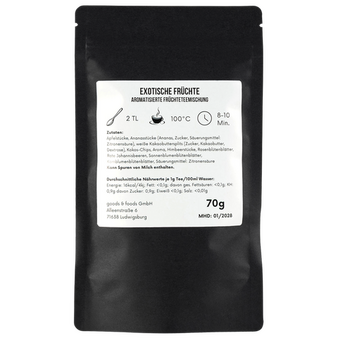 schwarze Doybag von hinten mit 70g Inhalt