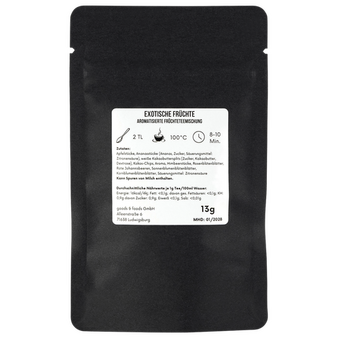 schwarze Doybag von hinten mit 13g Inhalt