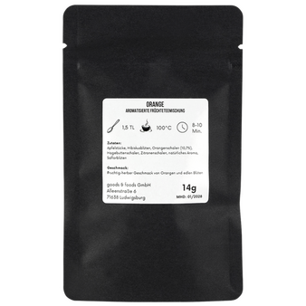 schwarze Doybag von hinten mit 14g Inhalt