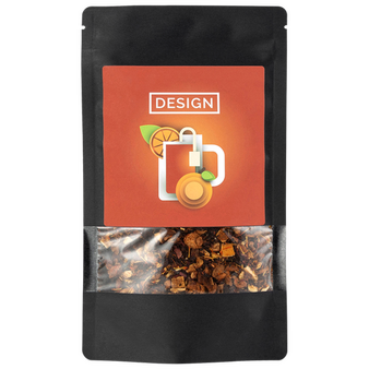 schwarze Doybag von vorne mit 80g Inhalt