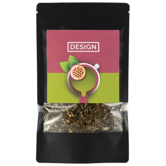 schwarze Doybag von vorne mit 70g Inhalt