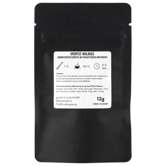 schwarze Doybag von hinten mit12g Inhalt 