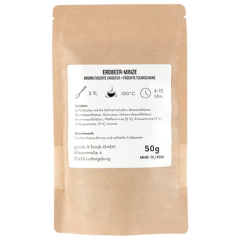 naturfarbene Doybag von hinten 50g Inhalt