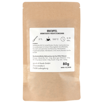 naturfarbene Doybag von hinten mit 80g Inhalt 