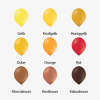 Luftballon Pastell 27 cm 