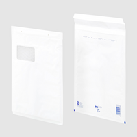 Luftpolstertasche (35 x 25 cm), haftklebend mit Fenster, unbedruckt weiß