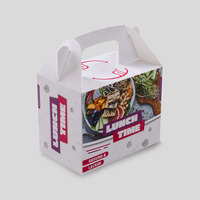 Lunchbox mit Tragegriff (15 x 9,5 x 12 cm) einseitig bedruckt 4/0-farbig