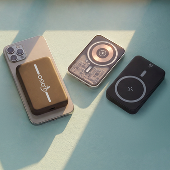 Magnetische Powerbank bedruckt