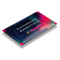 Visitenkarte quer, farbig bedruckt, liegend