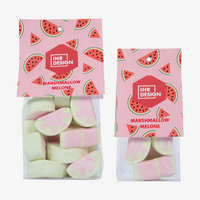 Marshmallow Melonen im Folienbeutel, 2 verschiedene Beutelgrößen