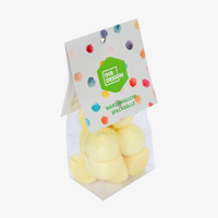 Marshmallow Speckbälle im 100 g Folienbeutel, gelb sauer