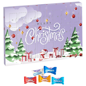 Milka Favourites-Adventskalender, 4/0-farbig bedruckt