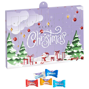 Milka Favourites-Adventskalender, 4/0-farbig bedruckt