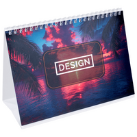 Monatstischkalender zum Aufstellen 13 Blatt DIN A6 quer (148 x 105 mm)