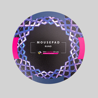 Mousepad, farbig bedruckt, rund Form,  liegend