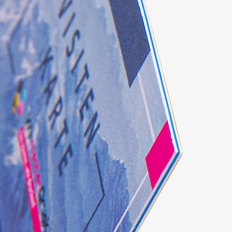 Multiloft-Visitenkarten, mit Farbkern in blau